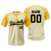 Custom Corn Pinstripe Two-Button Baseball Jersey
